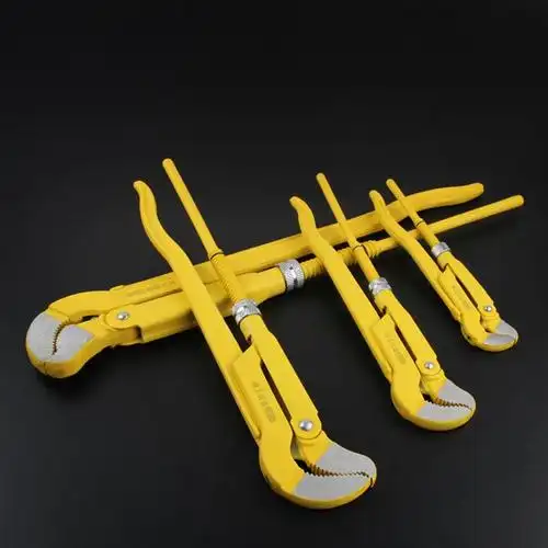 弗特铬钒钢鹰嘴管子钳快速水管钳45度s型管子钳s喉钳水龙头夹持钳