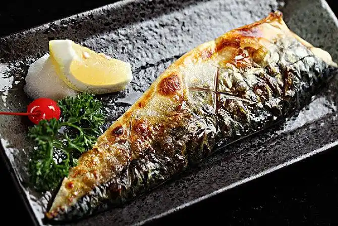 烤青花鱼图片_全景网