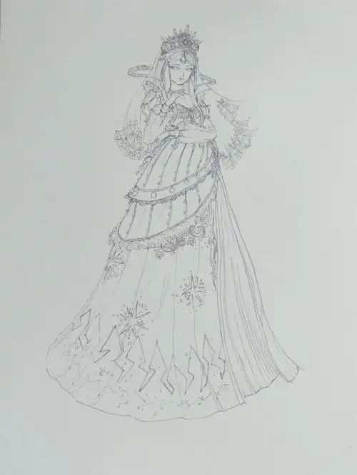 叶罗丽精灵梦  #绘画  #手绘  #线稿  #时希 #时间公主  #时间公主时