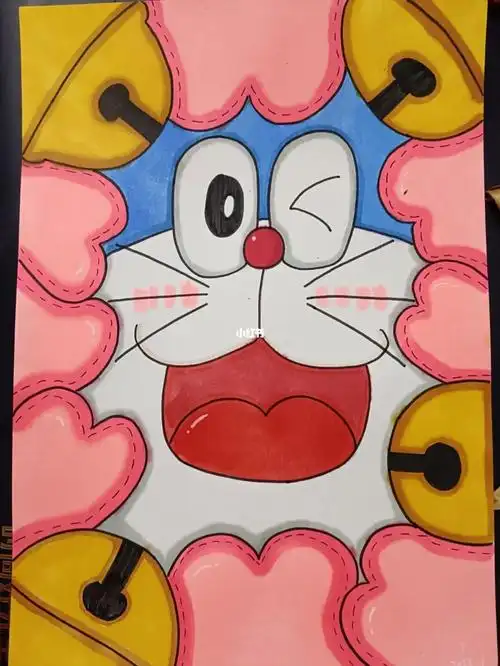 马克笔绘画哆啦a梦