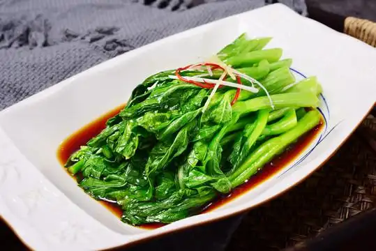 白灼广东菜心图片