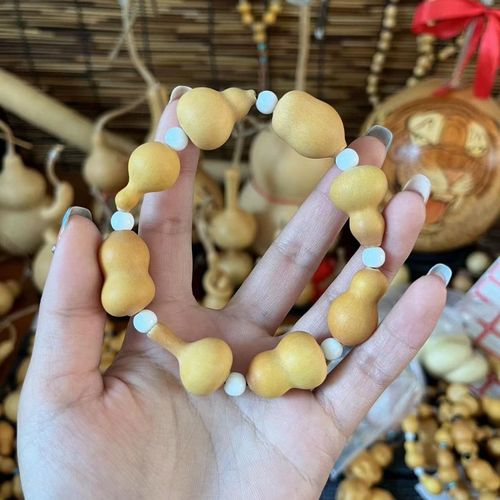 新款上市多宝葫芦手串草里金小手捻手串手链手持脖挂项链佩戴盘玩