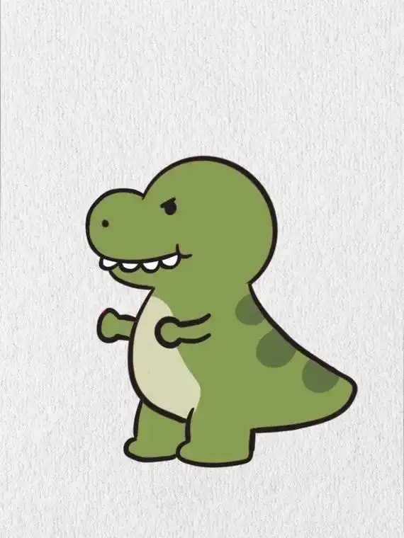 小恐龙简笔画!超级简单我看谁还不会? #简笔画 #画画 #一 - 抖音