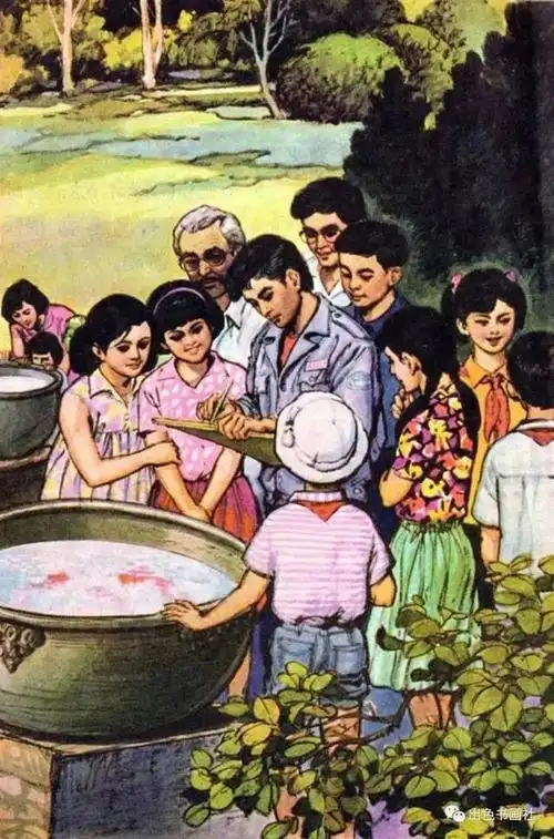 老版小学语文课本里的插图,看完真的会泪奔!