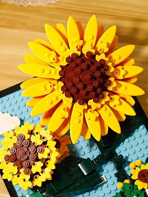 乐高(lego)积木兰花束积木 同款花向日葵系列拼插装像素画女摆件中国