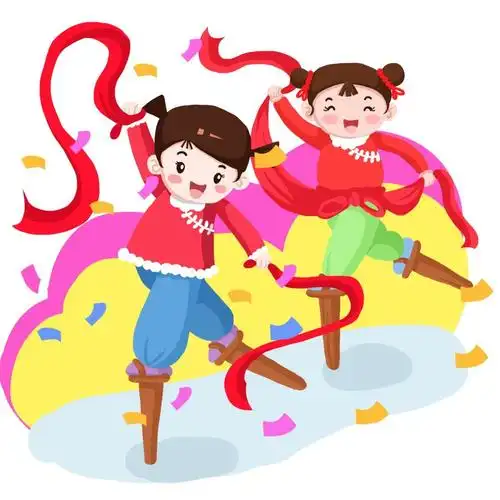 踩高跷是民间盛行的一种群众性技艺表演.