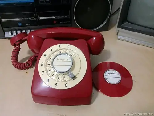 90年代拨盘电话机赠面板diy