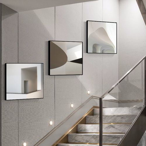 楼梯间装饰画白色建筑楼道过道背景墙挂画现代简约走廊走道墙壁画