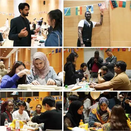 国际处国际学院联合举办中外学生游戏之夜文化交流活动