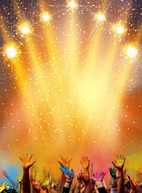 毕业季欢呼海报背景图