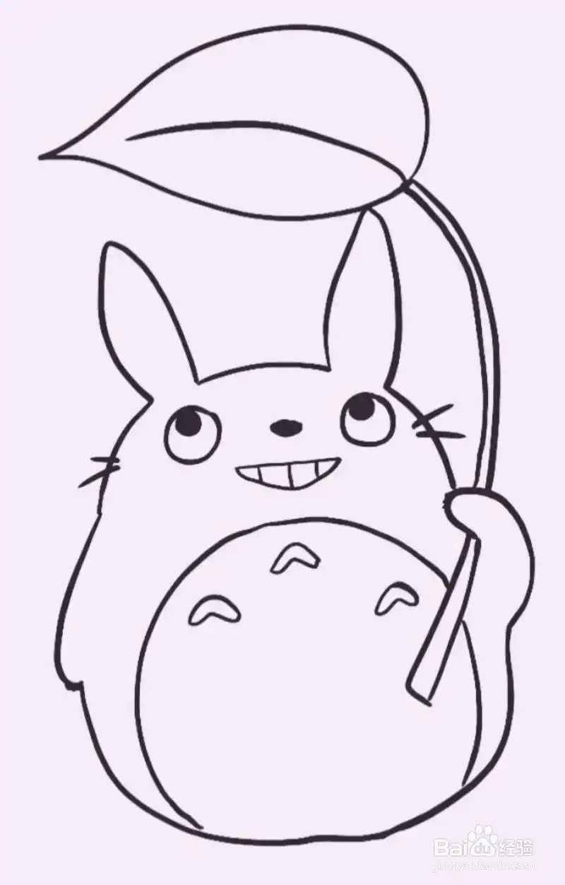 简笔画龙猫怎么画