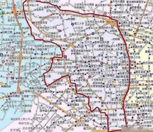 昆明五华区地图全图高清版