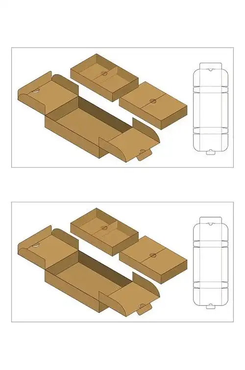创意产品包装盒展开图