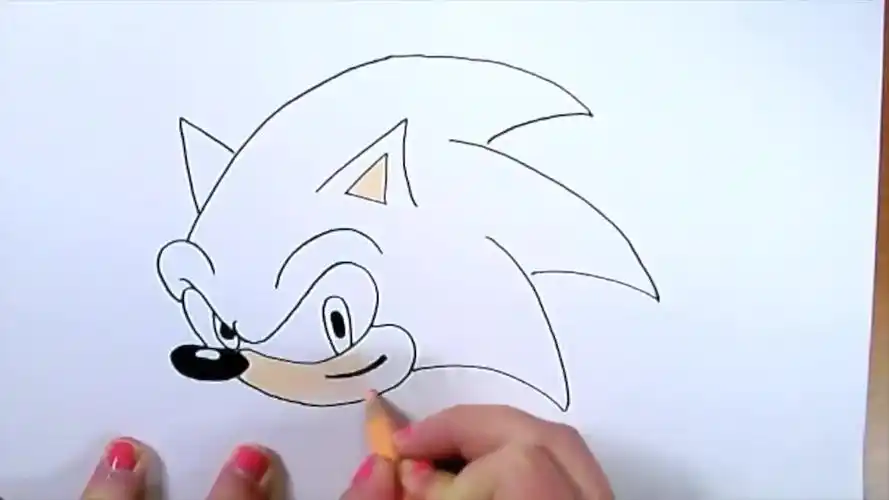 简笔画:一只刺猬索尼克-母婴亲子视频-搜狐视频