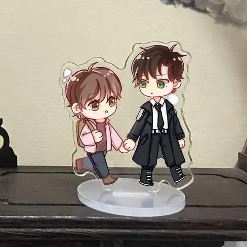 小蘑菇立牌周边 小立牌钥匙扣挂件 双面夹层一十四