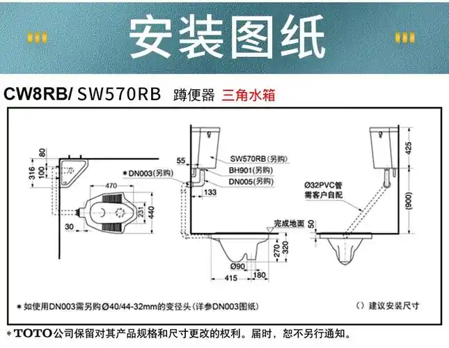 toto蹲坑cw8rbsw570家用蹲便器公共卫生间陶瓷蹲便池排污隐藏水箱感应
