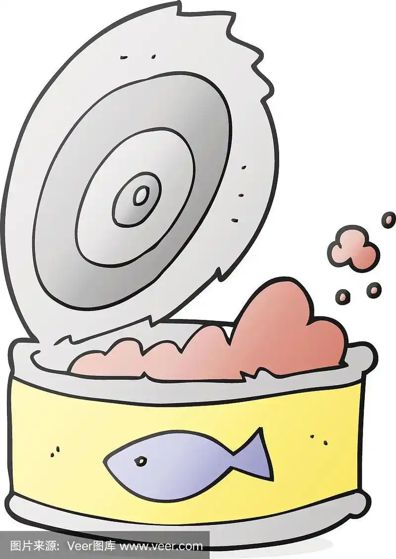 卡通金枪鱼罐头