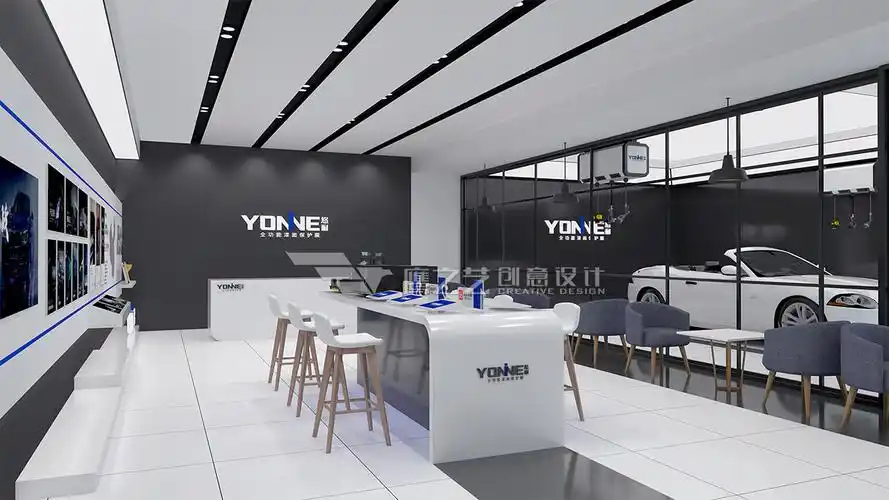 悠耐贴膜店中店体验-店中店效果图