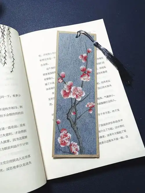 手绘书签梅花94100