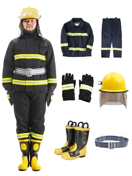 02消防服套装灭火防护服消防战斗服防火服微型消防站衣服款