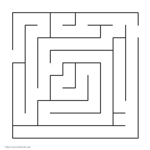 迷宫图片低难度