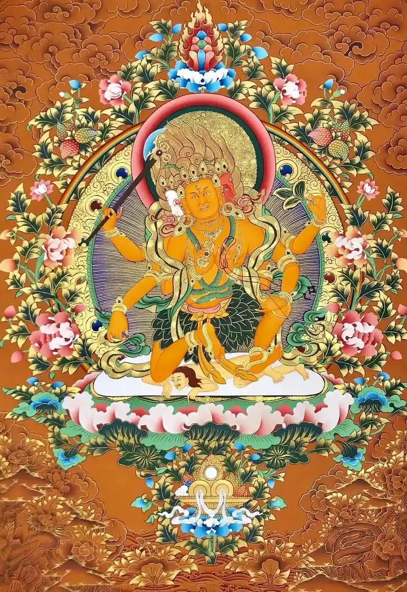 三漫陀唐卡.《叶衣佛母》  059905990599 #唐卡 - 抖音