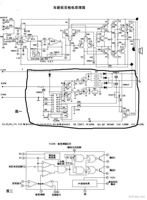 车载低音炮功放改电压