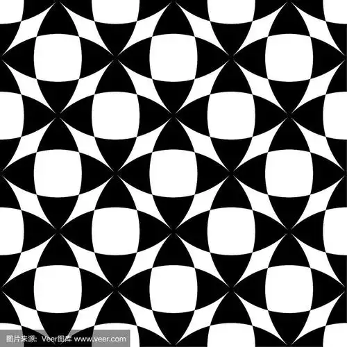 几何形状,黑白图片,四方连续纹样,白色,创造力