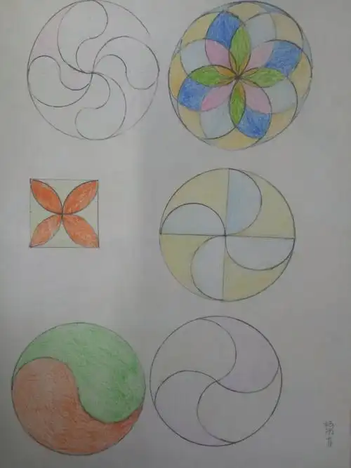 圆还可以设计好多漂亮的图案