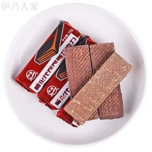 巧克力威化朱古力味道老式童年记忆饼干怀旧小时候零食威化饼干