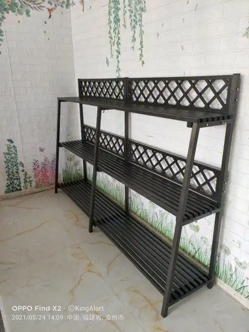 金雅特铝合金花架品质说明花架全部采用铝合金型材制作.1.