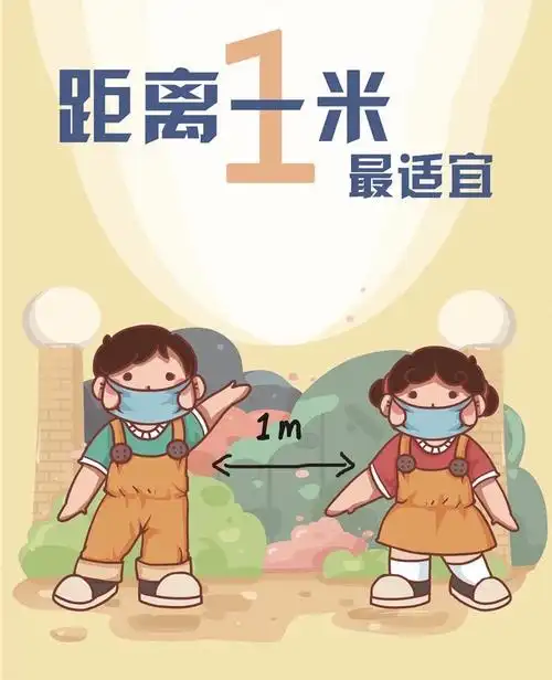 距离一米健康有你——海南省机关和风分园大一班疫情安全教育活动
