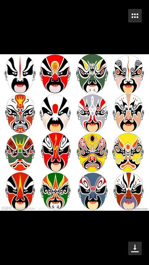 07.27洧和路 黑白画室 中级班,学生作品集展示【邮集--京剧脸谱】