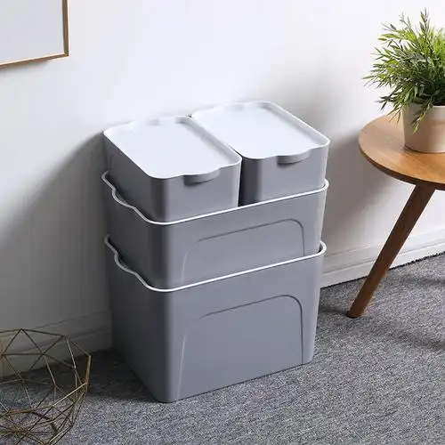 桌面家用大中小零食抽屉式整理箱收纳储物箱