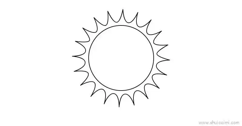 太阳儿童画怎么画 太阳简笔画顺序