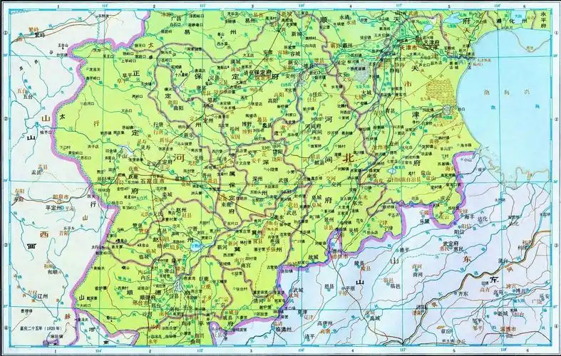 清朝 直隶中部地图