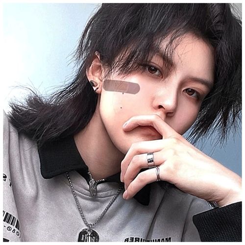 长发公主武士头假发男韩版帅气动漫蓬松自然狼尾鲻鱼头潮流网红短发全