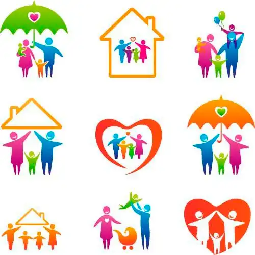 幸福家庭logo设计