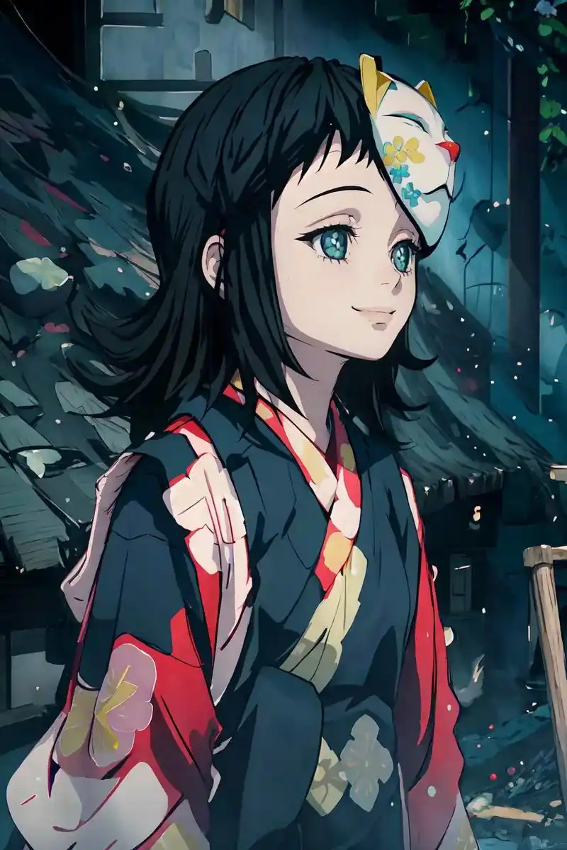 鬼灭之刃-真菰.第一个让炭治郎脸红的女孩子,她和锖兔要是还在 - 抖音