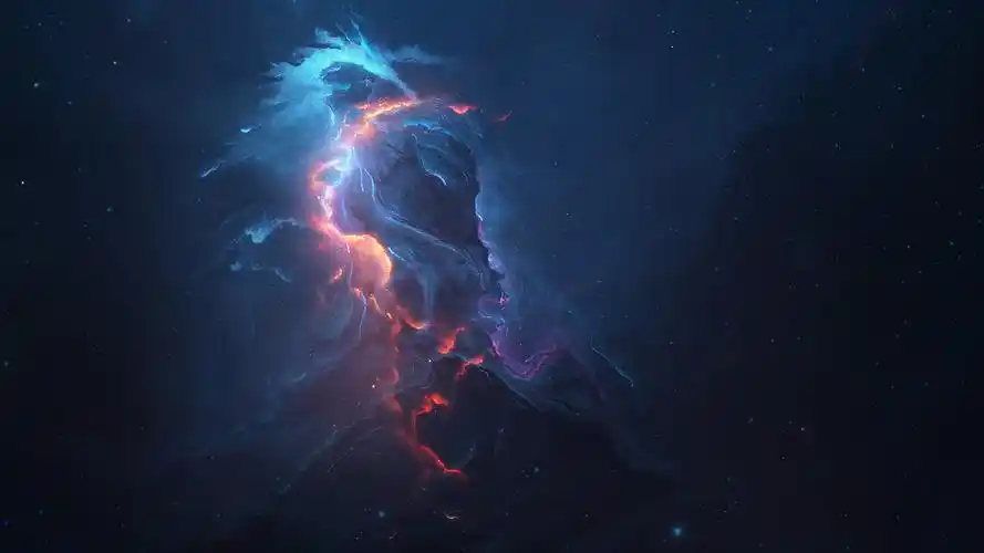 唯美的太空星云高清宽屏桌面壁纸