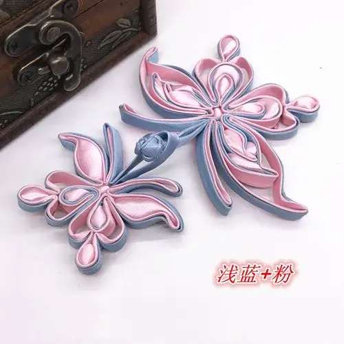 手工盘扣布扣花扣双蝴蝶旗袍唐装扣f复古古典扣批发