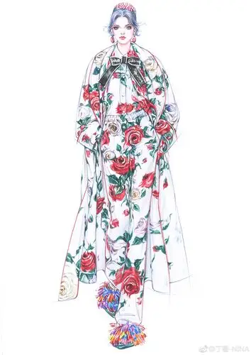 时装绘画 服装设计 插画师微博@丁香_nina