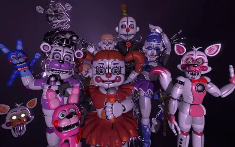 玩具熊的五夜后宫:姐妹地点全部玩偶!