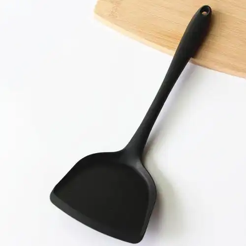 不粘锅专用硅胶铲子耐高温厨房炒菜锅铲套装硅胶汤勺厨房用品大全