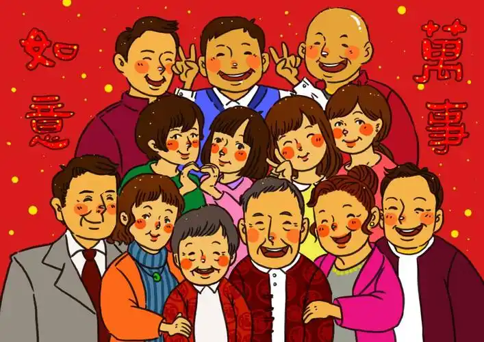 卡通全家福&