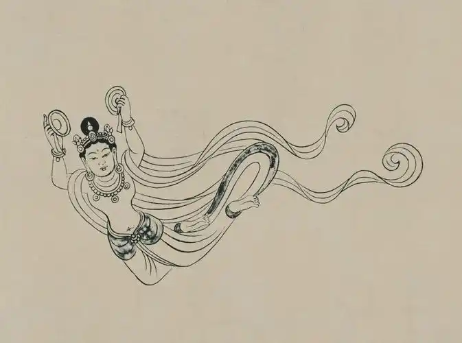 莫高窟飞天素描