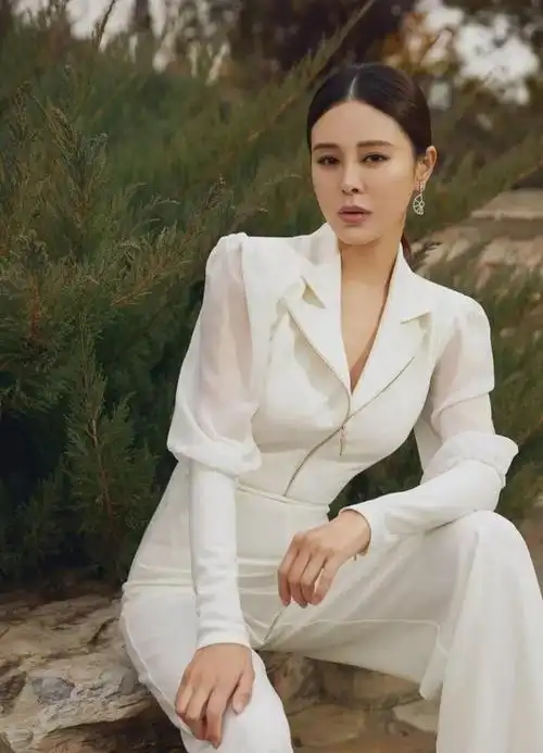 佟大为老婆穿黑色透视连衣裙亮相身材性感迷人成时尚爆款