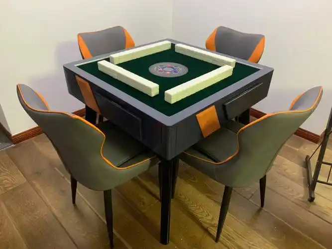 电动麻将!36615:桌子岩板材质,高级蓝