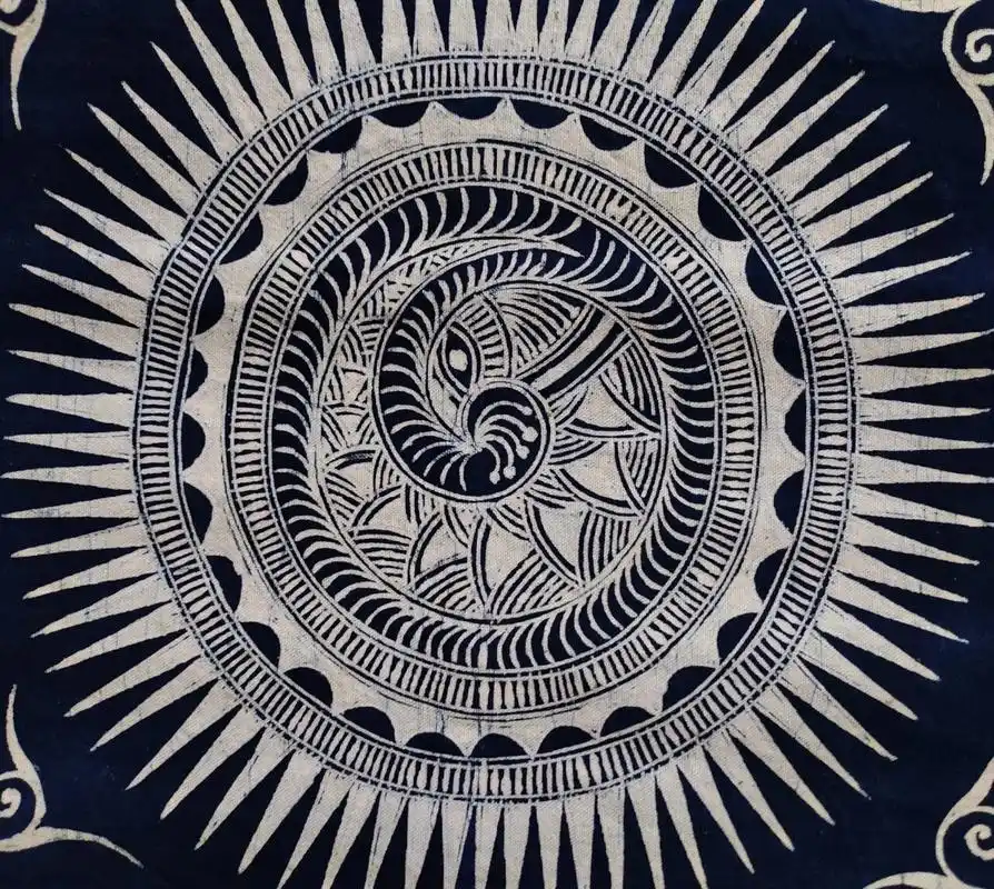 贵州苗族蜡染传统图案—铜鼓篇 无尽岁月 沉溺其中 老师用无数日夜