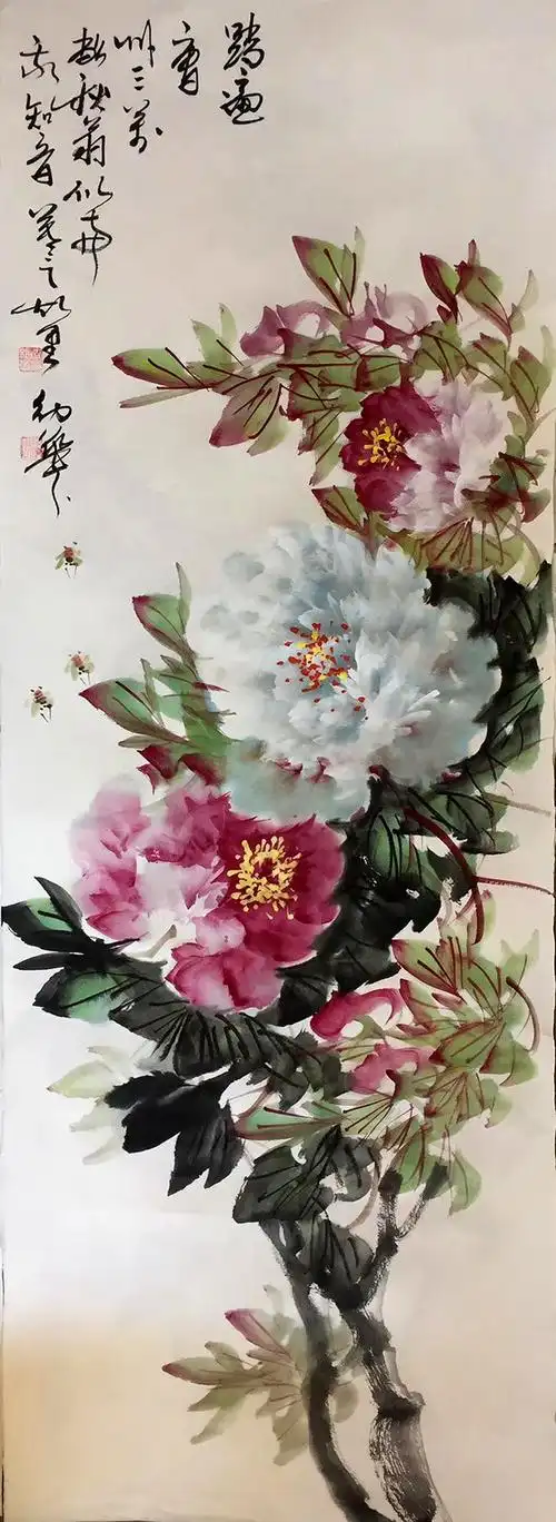 全国优秀书画名家作品展中国画坛牡丹圣手李幼华